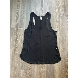 Gef France Black Tunic Tank Top Y2K Beach Surf Minimalist Quiet Luxury
